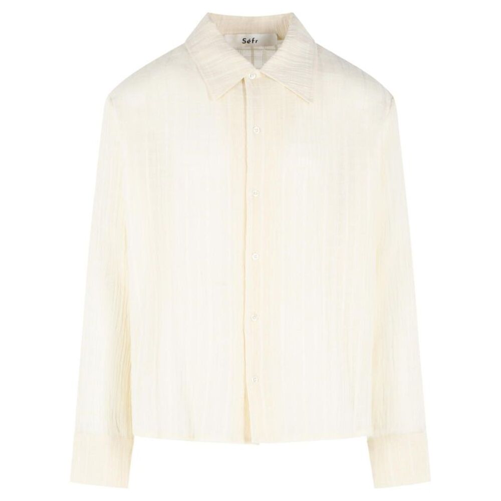 Sefr 'Ignacio' 'Cloud White' Cotton Shirt Men